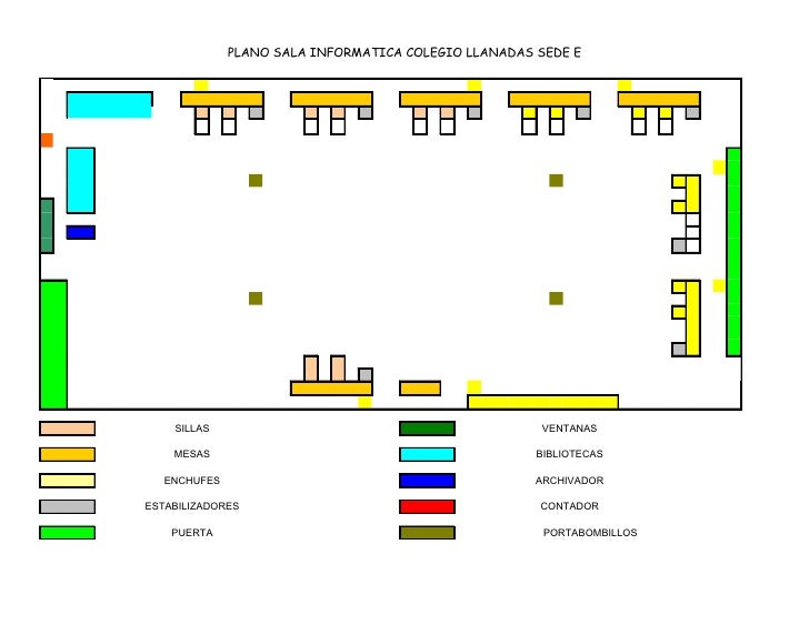 PLANO SALA INFORMATICA COLEGIO LLANADAS SEDE E




    SILLAS                                            VENTANAS

    MES...