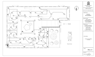 ESCALA:
1 : 125
FECHA DE IMPRESION:
FEB. 2013
HOJA:
PRA-14
UNIVERSIDAD DE EL
SALVADOR
FACULTAD DE INGENIERIA Y
ARQUITECTURA
ESCUELA DE ARQUITECTURA
PROPUESTA:
MUSEO
WINAKIRIKA
PROPIETARIO:
ALCALDIA
MUNICIPAL DE
CACAOPERA
PRESENTAN:
GUZMÁN GONZALEZ,
WILFREDO EDUARDO
LOPEZ CRUZ,
BORIS ALFREDO
LOPEZ RIVAS,
PATRICIA CAROLINA
CONTENIDO:
PLANTA ELECTRICA
INTERIOR
2
2
7
2
2
A B
2
2
BAAB
4
2
A
2
2
2
2
5
2
A A B1
2
M
2 2
2 2
6
2
B A
2
2
A
B
BB
2
2
2
22
2
3
Acceso
Plaza de Acceso
 