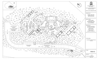 ESCALA:
1 : 500
FECHA DE IMPRESION:
FEB. 2013
HOJA:
PRB-02
UNIVERSIDAD DE EL
SALVADOR
FACULTAD DE INGENIERIA Y
ARQUITECTURA
ESCUELA DE ARQUITECTURA
PROPUESTA:
MERCADO DE
ARTESANIAS
PROPIETARIO:
ALCALDIA
MUNICIPAL DE
CACAOPERA
PRESENTAN:
GUZMÁN GONZALEZ,
WILFREDO EDUARDO
LOPEZ CRUZ,
BORIS ALFREDO
LOPEZ RIVAS,
PATRICIA CAROLINA
CONTENIDO:
PLANO DE CONJUNTO SIN
TECHOS
N.P.T.: 0.0+0.0m
Bahia para descarga
de Personas
N.P.T.: 0.0-5.20m
N.P.T.: 0.0-4.0mN.P.T.: 0.0-5.0mN.P.T.: 0.0-6.0m
N.P.T.: 0.0-3.0m
N.P.T.: 0.0-3.80m
Estacionamiento
Vehicular
Estacionamiento de
Autobuses
Área de carga y descarga
durante horarios
determinados
Acceso a
Terreno
Plaza
Vestibular
Plaza Comercial
Plaza
de Tejido
Anfiteatro
Cafetería
Locales
Comerciales
Servicios
Sanitarios
Administración
Talleres de
enseñanza
B S
S
B
B
S S
B
S
S
B
Caseta de
vigilancia
S
S
B
B
Acceso
Principal
Columnas de
Pergolas
Columnas de
Pergolas
 