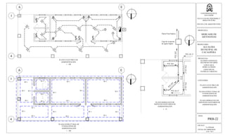 ESCALA:
La Indicada
FECHA DE IMPRESION:
FEB. 2013
HOJA:
PRB-22
UNIVERSIDAD DE EL
SALVADOR
FACULTAD DE INGENIERIA Y
ARQUITECTURA
ESCUELA DE ARQUITECTURA
PROPUESTA:
MERCADO DE
ARTESANIAS
PROPIETARIO:
ALCALDIA
MUNICIPAL DE
CACAOPERA
PRESENTAN:
GUZMÁN GONZALEZ,
WILFREDO EDUARDO
LOPEZ CRUZ,
BORIS ALFREDO
LOPEZ RIVAS,
PATRICIA CAROLINA
CONTENIDO:
PLANTA ELECTRICA DE
ADMINISTRACIÓN
PLANO ESTRUCTURAL DE
FUNDACIONES DE
ADMINISTRACIÓN
SF-1
SF-1
SF-1 SF-1
SF-1
SF-1
SF-1
SF-1
SF-1
SF-1
SF-1
SF-1
SF-1
SF-1
SF-1
SF-1
SF-1
SF-1
SF-1
SF-1
SF-1
SF-1
M
2
2
22 2
2
BA BA
22
B B BA
A
A E
1
4
PLANO HIDRAULICO DE
SERVICIOS SANITARIOS DE
ADMINISTRACIÓN
PVCØ1/2"PVCØ1/2"
PVC Ø1/2"
PV
C
Ø
4"
PVC Ø4"
PVCØ4"
Hacia Fosa Septica
Caja de recepción
de aguas negras
PVC Ø1/2"
PLANTA ELECTRICA DE
ADMINISTRACIÓN
PLANO ESTRUCTURAL DE
FUNDACIONES DE
ADMINISTRACIÓN
PLANO HIDRAULICO DE
SERVICIOS SANITARIOS DE
ADMINISTRACIÓN
1 : 75
1 : 100
1 : 100
A E
1
4
1
2
3
2
 