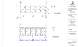ESCALA:
1 : 100
FECHA DE IMPRESION:
FEB. 2013
HOJA:
PRB-25
UNIVERSIDAD DE EL
SALVADOR
FACULTAD DE INGENIERIA Y
ARQUITECTURA
ESCUELA DE ARQUITECTURA
PROPUESTA:
MERCADO DE
ARTESANIAS
PROPIETARIO:
ALCALDIA
MUNICIPAL DE
CACAOPERA
PRESENTAN:
GUZMÁN GONZALEZ,
WILFREDO EDUARDO
LOPEZ CRUZ,
BORIS ALFREDO
LOPEZ RIVAS,
PATRICIA CAROLINA
CONTENIDO:
PLANTA ELECTRICA DE
LOCALES COMERCIALES
PLANO ESTRUCTURAL DE
FUNDACIONES DE LOCALES
COMERCIALES
A
1
F
3
A
1
F
2
3A B C
13
11
2 2 2 2
12
SF-1 SF-1 SF-1 SF-1 SF-1
SF-1 SF-1
SF-1
SF-1
SF-1
SF-1
SF-1
SF-1
SF-1
SF-1
SF-1
SF-1 SF-1
SF-1
SF-1 SF-1
SF-1SF-1
PLANTA ELECTRICA DE
LOCALES COMERCIALES
PLANO ESTRUCTURAL DE
FUNDACIONES DE LOCALES
COMERCIALES
3
 