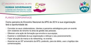 Planos corporativos 2014