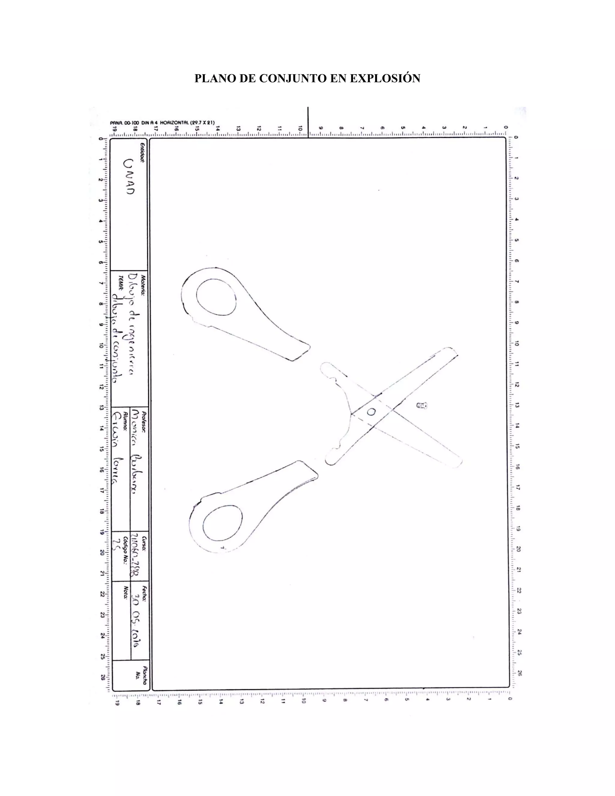 PLANO DE CONJUNTO EN EXPLOSIÓN