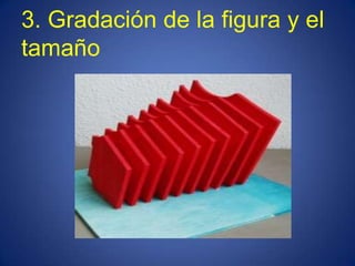 3. Gradación de la figura y el
tamaño
 