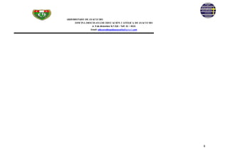 ARZOBISPADO DE AYACUCHO
OFICINA DIOCESANA DE EDUCACIÓN CATÓLICA DE AYACUCHO
Jr. 9 de diciembre N.º 218 – Telf. 31 – 4515
Email: odecarzobispadoayacucho@gmail.com
8
 