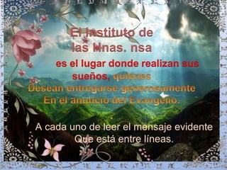 A cada uno de leer el mensaje evidente
Que está entre líneas.
 