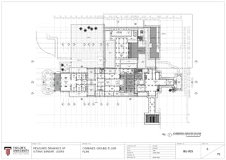 W12
W14
W14
W14
W14
W14
W15
W15
W15
W15 W15 W15
W15W15W15
W15
W15
W15
W16
W16
W16
W16
W16
W17
W16
W17
W18 W18 W18 W18
W18
D28
D29
D27
D22
D25
D22
D26
D24
D25
D18
D18
D23
D32
D33
D28
D21
D20D20
D19
D20
D20
D31
D18
D21D21D21
D28
D18
D18
D18
W15 W15
D33
W13
W1
W2c W2d
W2a W2b W3a
W3b
W3c
W3c
W4a W4a
W4c
W4b W4a
D1
D2
D3
D2
D3
D3
D3
D5
D4 D4
W4c
W5a
W5b
D5
D6a
D6b
D7a
D7a
D7a
D6c
D7b
D7b
D7b
D7b
D8
D8
W5c
W5d
PORCH
FFL=+0.02
THRONE ROOM 1
FFL=+0.10
FFL=0.00
ROOM
3.3m x 3.2mCOURTYARD
FFL=0.00
8.2m x 5.7m
ROOM
TOILET
CHAMBER
4.8m x 3.4m
CORRIDOR
FFL=+0.1013.2m x 4.1m
12.8m x 7.5m
OFFICE
4.6m x 3.7m
FOYER
4.6m x 3.6m
CHAMBER
3.3m x 3.2m
3.6m x 3.1m
3.3m x 3.1m
4.8m x 5.8m
4.3m x 3.6m
4.3m x 3.6m
ROYAL BANQUET ROOM
W1
D5
S
X2
S
X3
S
X4
S
X7
S
X1
S
X5
S
X8
S
Y2
S
S
Y2
LANDSCAPE
LANDSCAPE
C1
C2
C3
C4
C5
C6
C7
C8
C9
C10
C13
C15
C18
C19
C20
C25
C8
C8
C8
C8
C8
C8
C25
C25
C25
C8
C19
C2
C25
C9 C9 C9
C9 C20C9 C9 C9
C7 C9
C9
C2 C6
C6C2 C6
C10
C15
C6
C6
C6
C6
C18 C6 C6
C6 C6 C5
C5
C1
C1
C1
C13
C13C13
C3
C4
C4
C4
C15
C15
C5
C25
S
X6
CHAMBER
CHAMBER OFFICE
4.6m x 3.7m
FOYER
4.6m x 3.6m
COURTYARD
FFL=0.00
8.2m x 5.7m
CHAMBER
4.8m x 3.4m
ROOM
3.3m x 3.2m
S
Y1
S
Y1
Y3
28
25
24
21
20
17
15
12
11
10
9
7
5
2
1
R T W X AA AD AE AF AGO Q S U V Y Z AB AC
3
4
6
8
13
14
16
18
19
22
23
26
27
29
30
31
A B C D E F G H I J K L M N P
36004900340049003600
36033899522938733558
4413445750822607
139075926
82863575
3642
35753575357562062234
396539753905
70866
4450 3955 3950 3950 3950 3950 3050 3050 1825 1600 1600 1825 3826 3650 5096 4110 5588 10640 5711 4924 5725
5376 3610 7325 3710 1755 3930 5459 64572797
2024 5857
94304
S
X2
S
X3
S
X4
S
X7
S
X1
S
X5
S
X8
S
X6
S
Y3
C27 C27
C28C28C28
C28 C28 C28
C28 C28
C28
C28 C28 C28 C28
C28
C28
C28
c28
C28
C28
C28
C28
C28 C28 C28
C28
C28
C28
C28
C28C28
C29 C29
C29 C29
C29 C29
C29 C29
C30
C30C30
C30
C30 C30
C31C31
C32
c32
C32 C33
C32
C32
C33C33
C32
C32
C32
C32
C32
C33
C33
C34
C34 C34
C34
C34
C34
C35
C34
C34 C34
C34 C34
C34
C35
C35
C35
C34
C34
C34
C34
c32
c32
c32 c32
C36 C36
C36 C36
C36
C36
C36
C36
C36
C36 C36
C37 C37 C36
C37
C37 C37
C37
C37 C37
C37 C37
C36
C36
c36
c36
C38 C38
C38 C38
C38
C38
C38
C39
C38
C40
C40
C40
C40
C39
c38
C38
C38
C38
C39
C39
c41
C42 C42 C42 C42 C42
c43c43
C43 C43
C43 C43
C43 C43
C44
C44
C44
C44
C44
C26
C26
C26
C26
S
X9
S
X9
INACCESSIBLE
INACCESSIBLE
MANHOLE
MANHOLE
MANHOLE
MANHOLE
3.9m x 14.3m
PLATFORM
3.9m x 14.3m
PLATFORM
WALKWAY 3.92m x 6.30m
PLATFORM
WAITING ROOM
FFL = +0.10
4.2m x 4.7m
ASSEMBLY HALL
16m x 20m
FFL = +0.14
ELECTRIC
LANDING
FFL = +0.73
WALKWAY
FFL = +0.05
WALKWAY
FFL = +0.10
CENTER COURT
FFL = +0.16
COURT
FFL = +0.24
CORRIDOR
FFL = +0.13
LANDING
FFL = +0.79
KITCHEN
4.3m x 14m
STOREROOM
2.2m x 2.4m
ROYAL FAMILY AREA
4.7m x 5.7m
ROYAL BEDROOM
5.6m x 3.6m
INTERMEDIATE AREA
3.6m x 5.3m
ROYAL ROOM
5.0m x 5.3m
ROYAL BEDROOM
3.6m x 5.3m
LANDING
FFL = +0.76
WALKWAY
FFL = +0.18
TURFING
3.0m x 6.4m
FFL = -0.05
TURFING
3.0m x 15m
FFL = -0.05
GUARD
ROOM
TOILET
TURFING
4.8m x 4.3m
FFL = -0.05
5.8m x 9.3m
ROOM
10m x 3.3m
TOILET
2.7m x 3.5m
TURFING
4.8m x 4.3m
FFL = -0.05
WALKWAY
FFL = +0.10
CARPARK
22m x 16m
ROYAL BATH
(MALE)
ROYAL BATH
(FEMALE)
WATER
FEATURE
WATER
FEATURE
TURFING
20m x 6.9m
TURFING
13m x 28m
FFL = -0.13
FFL = - 0.13
PRISON
2.5m x 2.0m
PRISON
2.5m x 2.0m
MANHOLE
D30
D33 D33 D33 D33 D33
D30
TURFING
2.8m x 12.2m
WATER
FEATURE
PLATFORM
3.5m x 12m
26.2.2015
1:200
19.1.2015
JUGRA TEAM
JUGRA TEAM
IBJ-003
3
75
00 2 4 6 8 10 M
COMBINED GROUND FLOOR
1
 