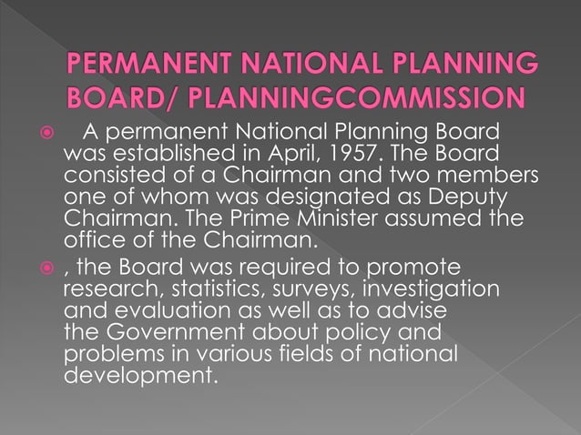 five year Plans of pakistan PPT