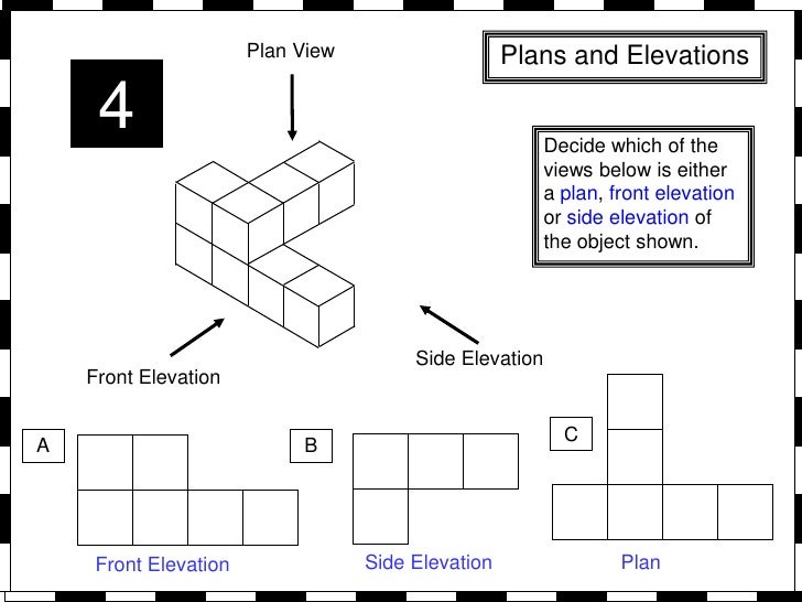 Plans and elevations worksheet with answers pdf picture