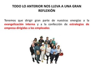 TODO LO ANTERIOR NOS LLEVA A UNA GRAN
                   REFLEXIÓN

Tenemos que dirigir gran parte de nuestras energías a ...