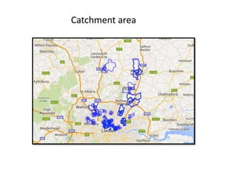 Catchment area
 