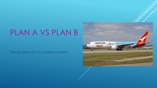 PLAN A VS PLAN B
The progress of my aviation career
 