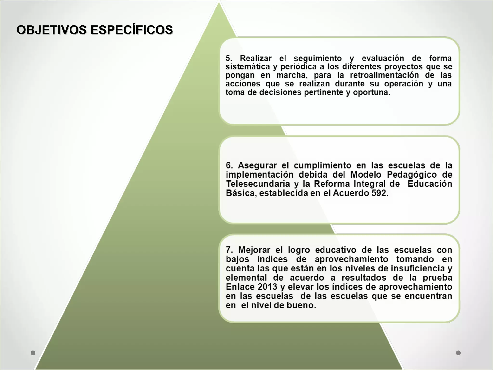 OBJETIVOS ESPECÍFICOSOBJETIVOS ESPECÍFICOS
 