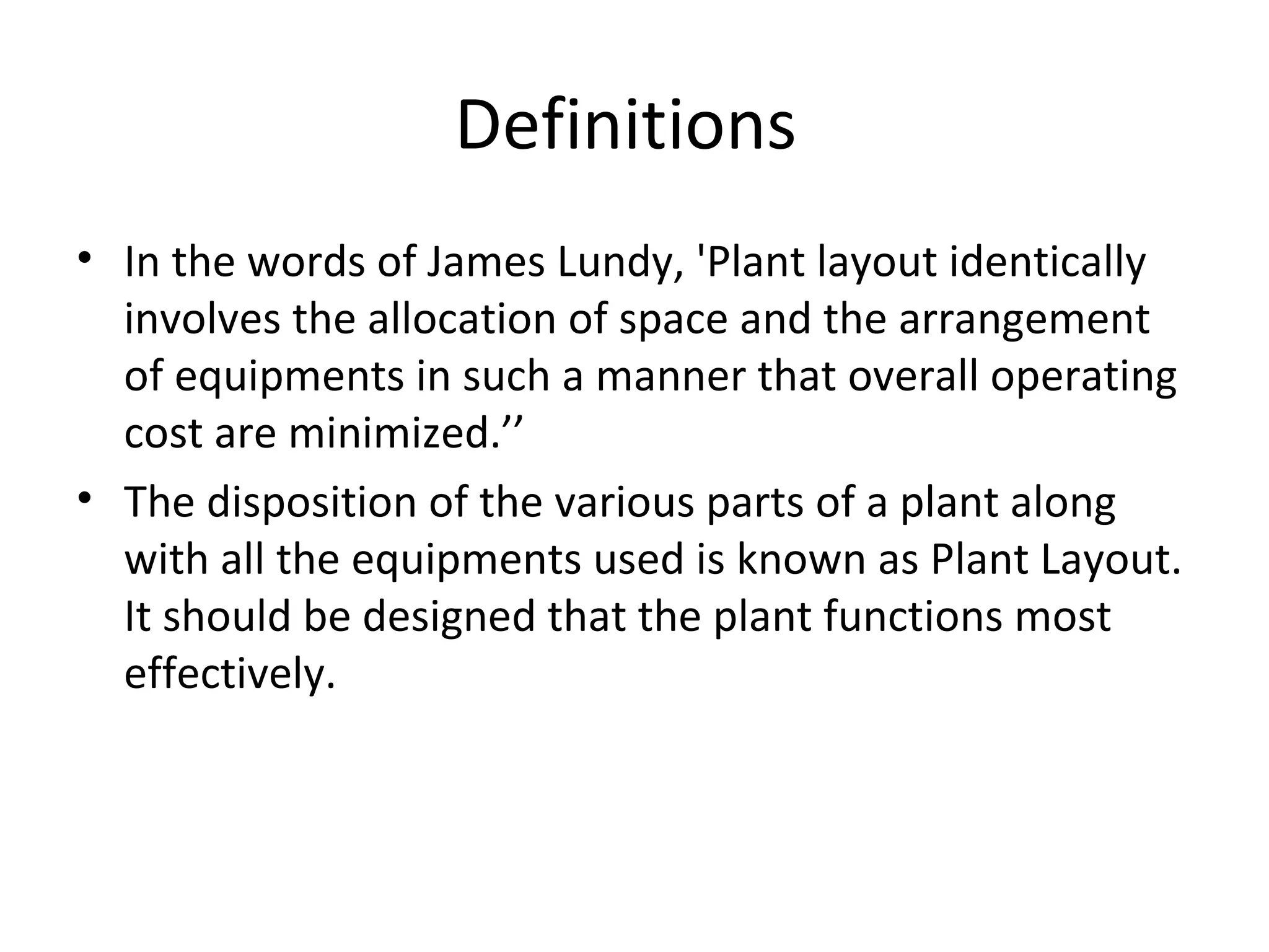 Plant layout | PPT
