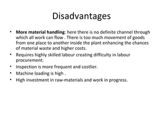 Loading Machine Disadvantage Plant layout | PPT