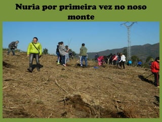 Nuria por primeira vez no noso
            monte
 