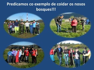 Predicamos co exemplo de coidar os nosos
               bosques!!!
 