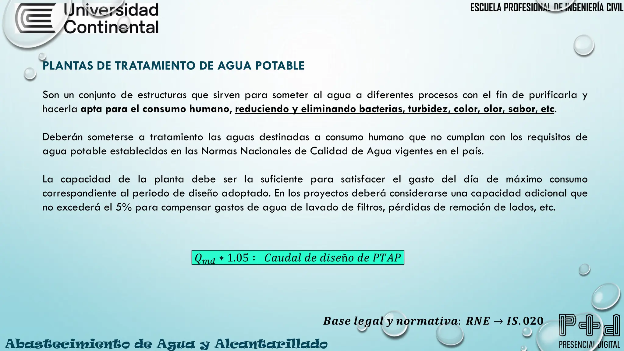 PLANTAS DE TRATAMIENTOS DE AGUA POTABLE PARA CONSUMO HUMANO | PDF