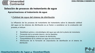 PLANTAS DE TRATAMIENTOS DE AGUA POTABLE PARA CONSUMO HUMANO | PDF