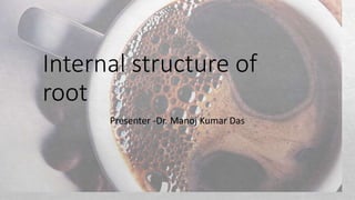Internal structure of
root
Presenter -Dr. Manoj Kumar Das
 