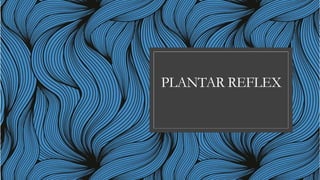 PLANTAR REFLEX
 