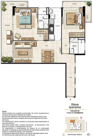 Plantas Wave Ipanema Cyrela