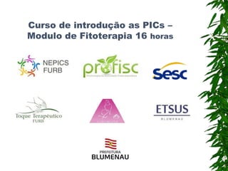 Curso de introdução as PICs –
Modulo de Fitoterapia 16 horas
 