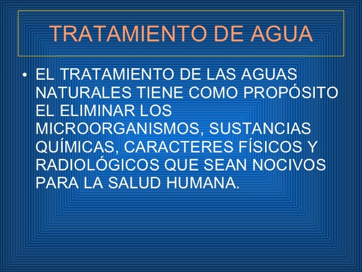 agua potable