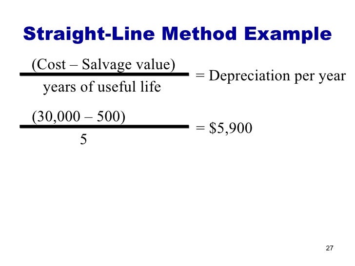 plant assets and depreciation what is a straight line depreciation