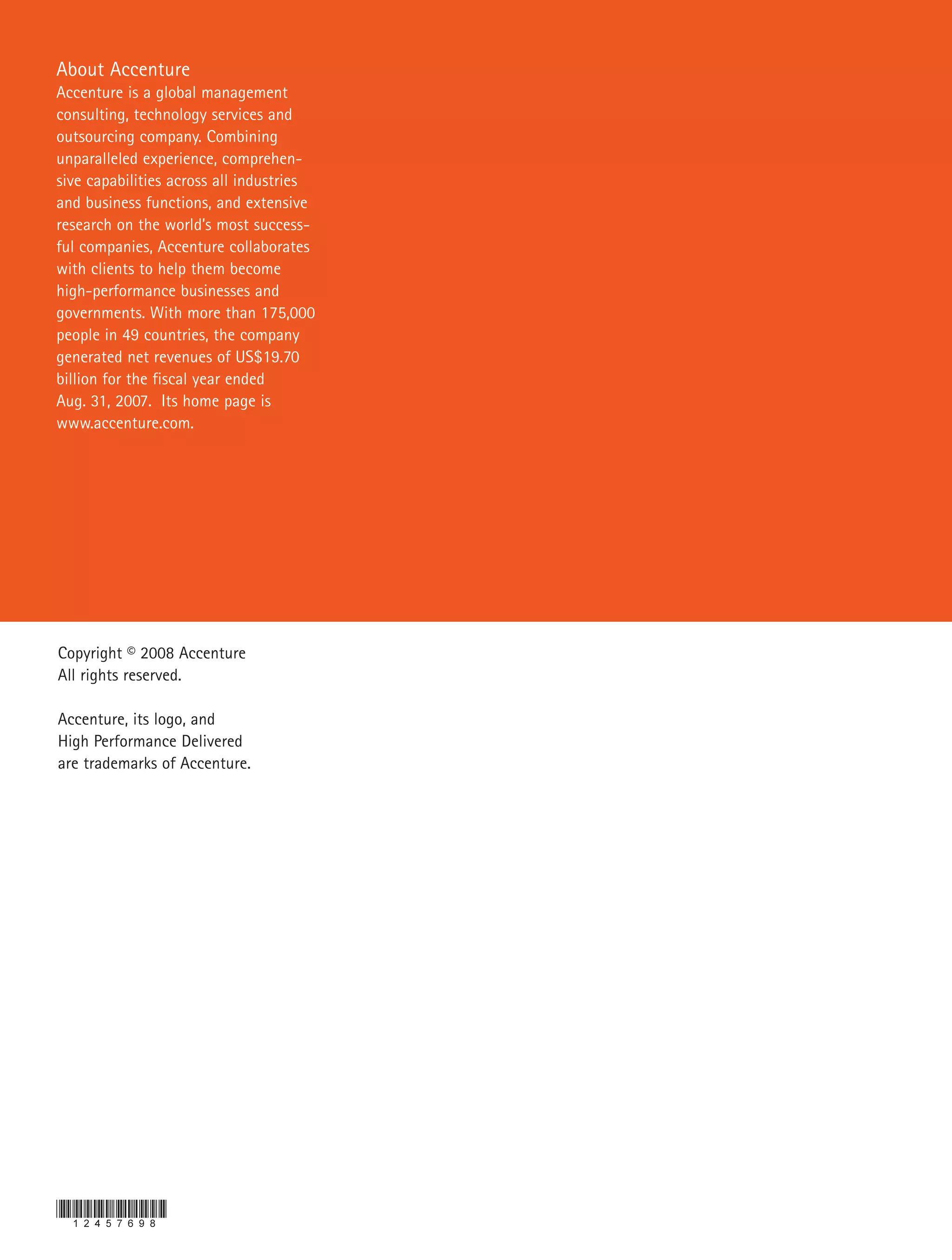 Accenture Plant Asset Solutions Brochure