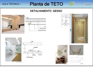 DETALHAMENTO GESSO
- AULA TÉCNICA - Planta de TETO
 