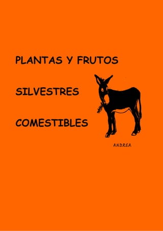 PLANTAS Y FRUTOS
SILVESTRES
COMESTIBLES
A.N.D.R.E.A.
 