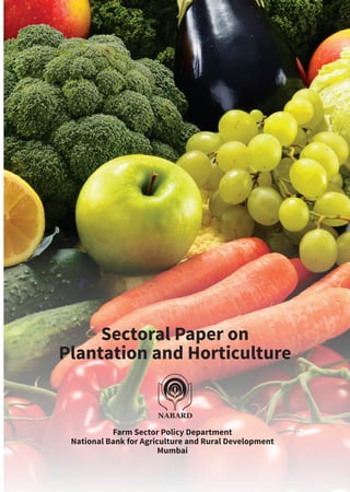 Sectoral Paper on
Plantation and Horticulture
Farm Sector Policy Department
National Bank for Agriculture and Rural Development
Mumbai
 