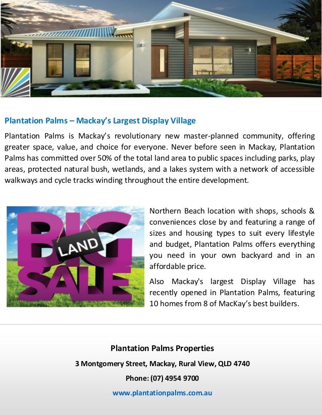 Plantation Palms Mackay’s Largest Display Village