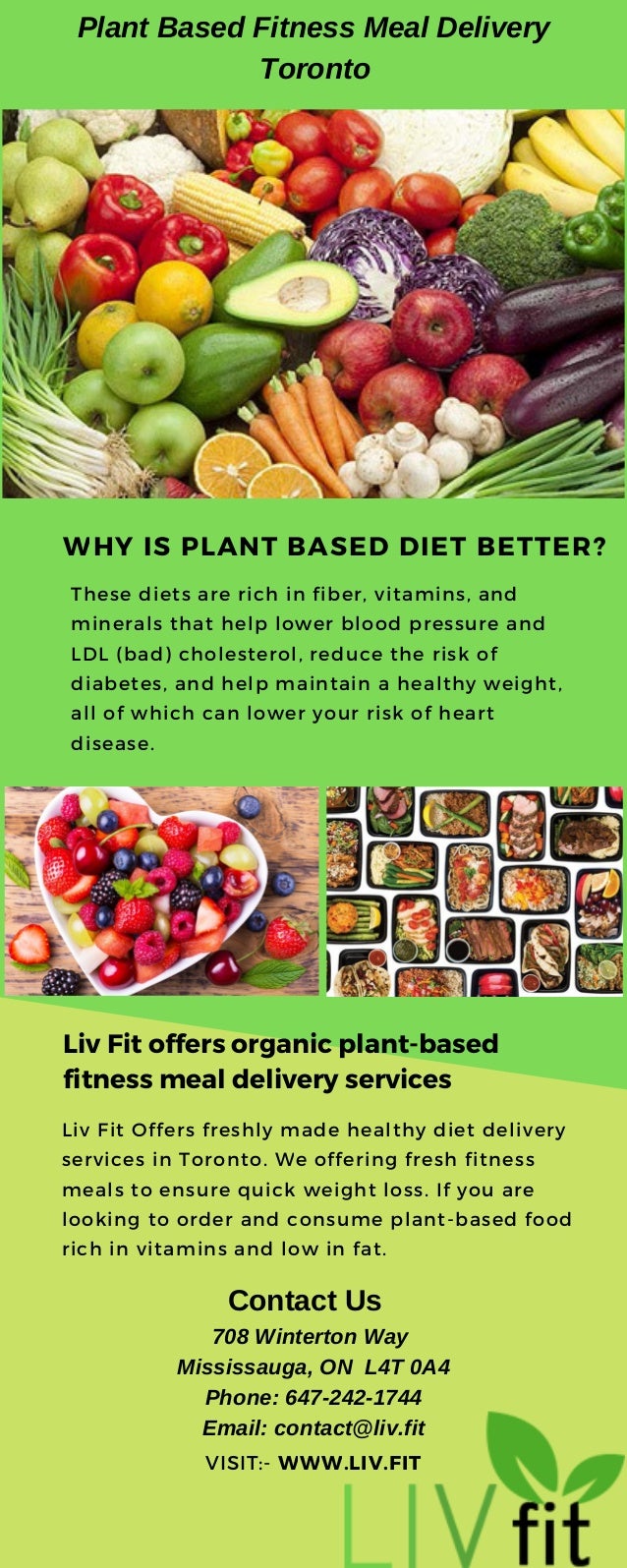 Plant Based Fitness Meal Delivery Toronto