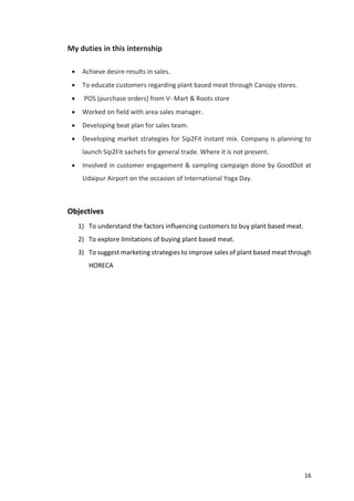 CONSUMER BEHAVIOUR TOWARDS PLANT BASED MEAT IN INDIA | PDF