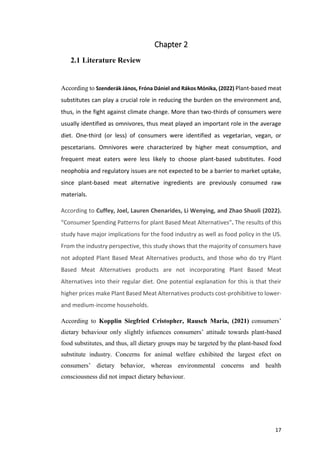 CONSUMER BEHAVIOUR TOWARDS PLANT BASED MEAT IN INDIA | PDF