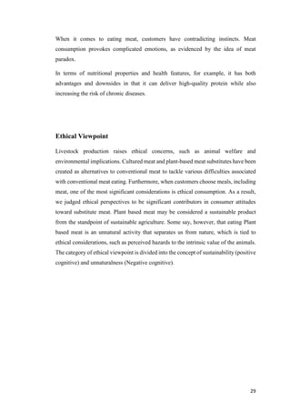 CONSUMER BEHAVIOUR TOWARDS PLANT BASED MEAT IN INDIA | PDF