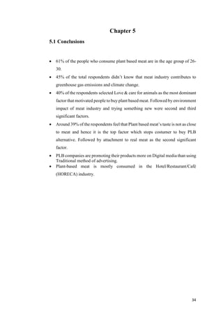 CONSUMER BEHAVIOUR TOWARDS PLANT BASED MEAT IN INDIA | PDF