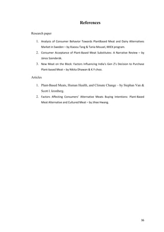 CONSUMER BEHAVIOUR TOWARDS PLANT BASED MEAT IN INDIA | PDF