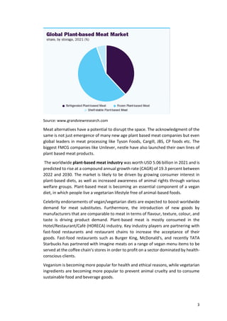 CONSUMER BEHAVIOUR TOWARDS PLANT BASED MEAT IN INDIA | PDF