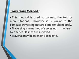 methods of plane table surveying | PPTX