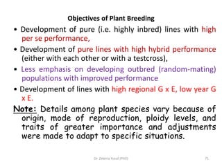 Pure Line Vs Inbred Line Principles of Plant breeding and biotechnology.pptx