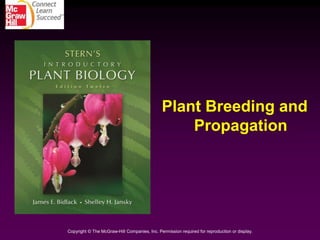 Plant Breeding and
Propagation
Copyright © The McGraw-Hill Companies, Inc. Permission required for reproduction or display.
 