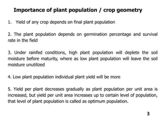 Agricultural Biotechnology Plant density and geometry.pptx