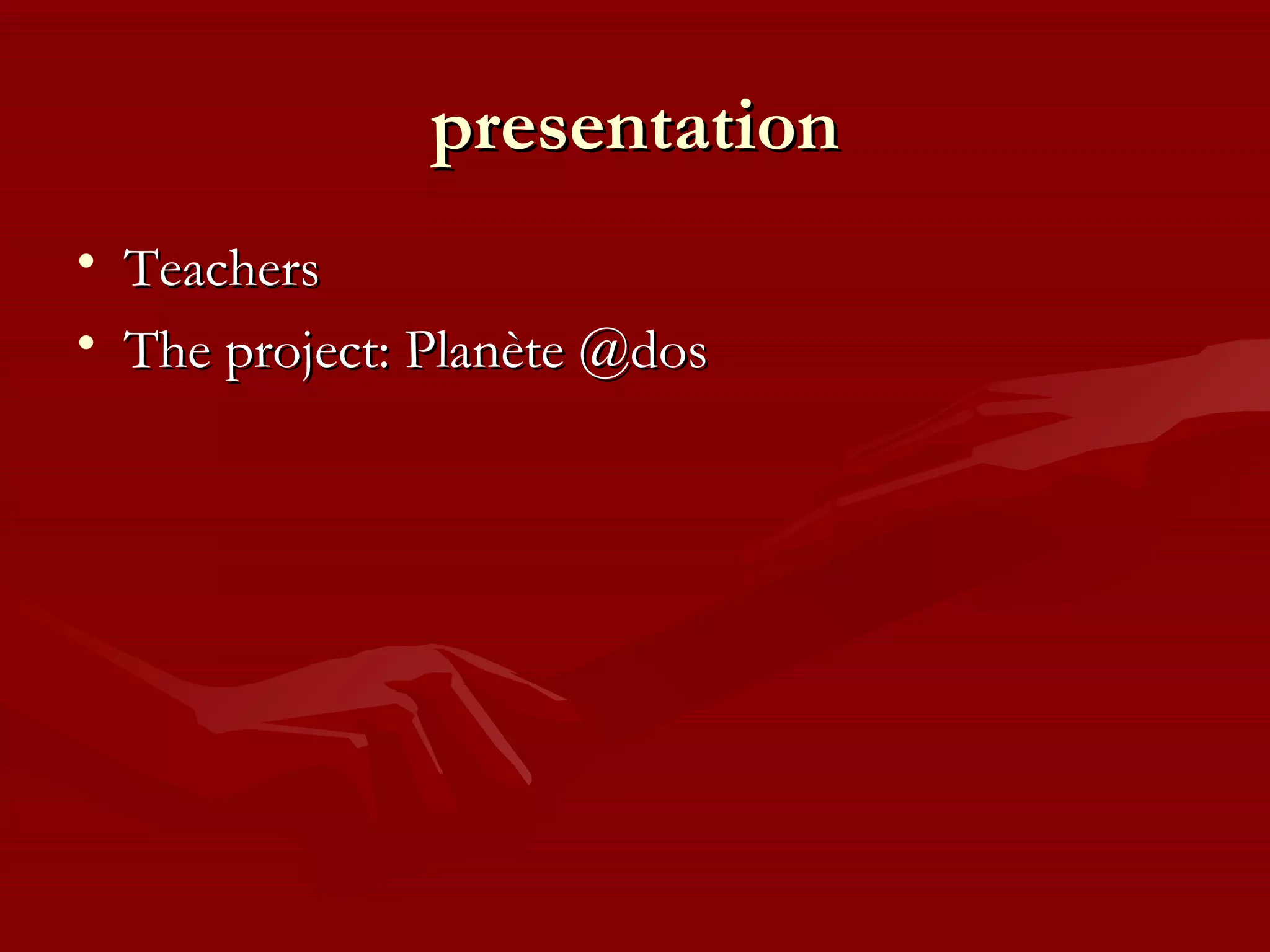 Planete dos the use of web 2 0 tools in an etwinning project ppt