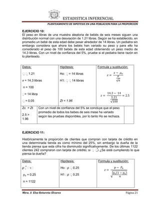 Planteamiento de hipotesis