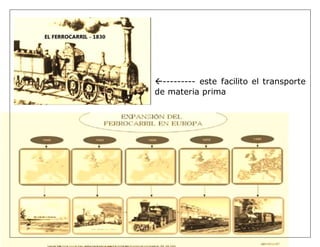 --------- este facilito el transporte
de materia prima
 