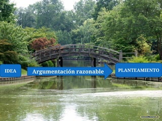 Argumentación razonable
IDEA PLANTEAMIENTO
 
