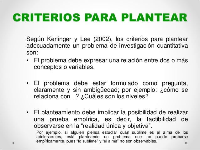 Planteamiento del problema inveas